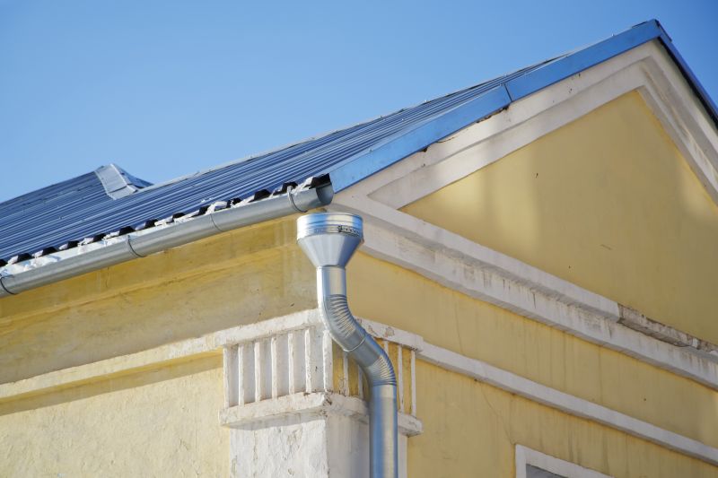 Steel Downspout Installation